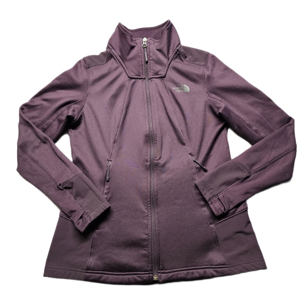 The North Face Agave Fleece Jacket Womens Medium Purple Long Sleeve Full Zip